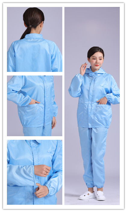滌綸防靜電分體服女 滌綸防靜電分體服女